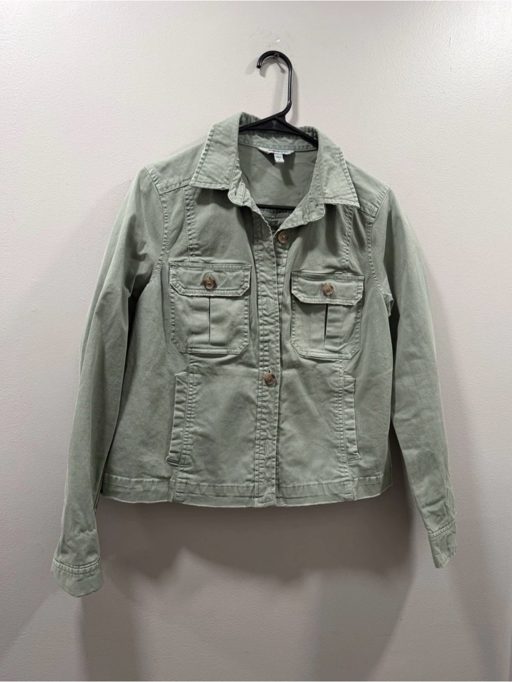 Vineyard vines Light Sage Utility Jacket - Women's Casual Button-Front Jacket S